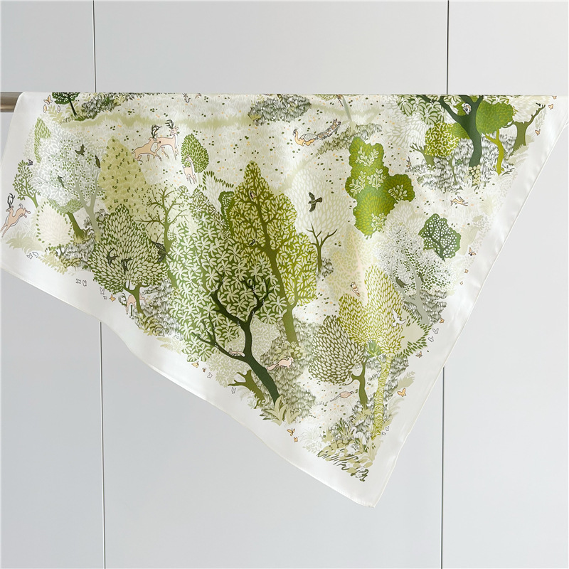 Luxury Bags Designer - 12MM Soft Silk Scarf 65CM Women