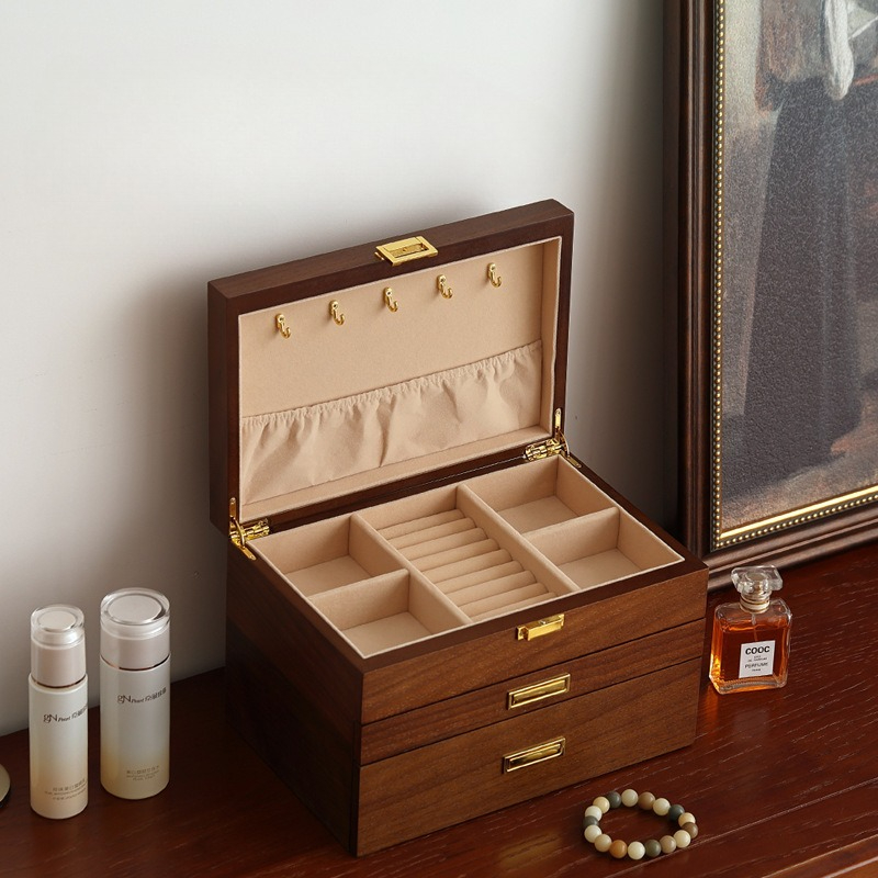 Luxury Bags List - Wooden Jewelry Box Large Luxury Storage