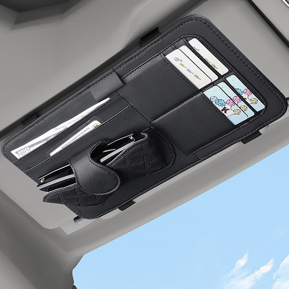 Luxury Bags List - Car Sun Visor Glasses Holder Multi-Pocket