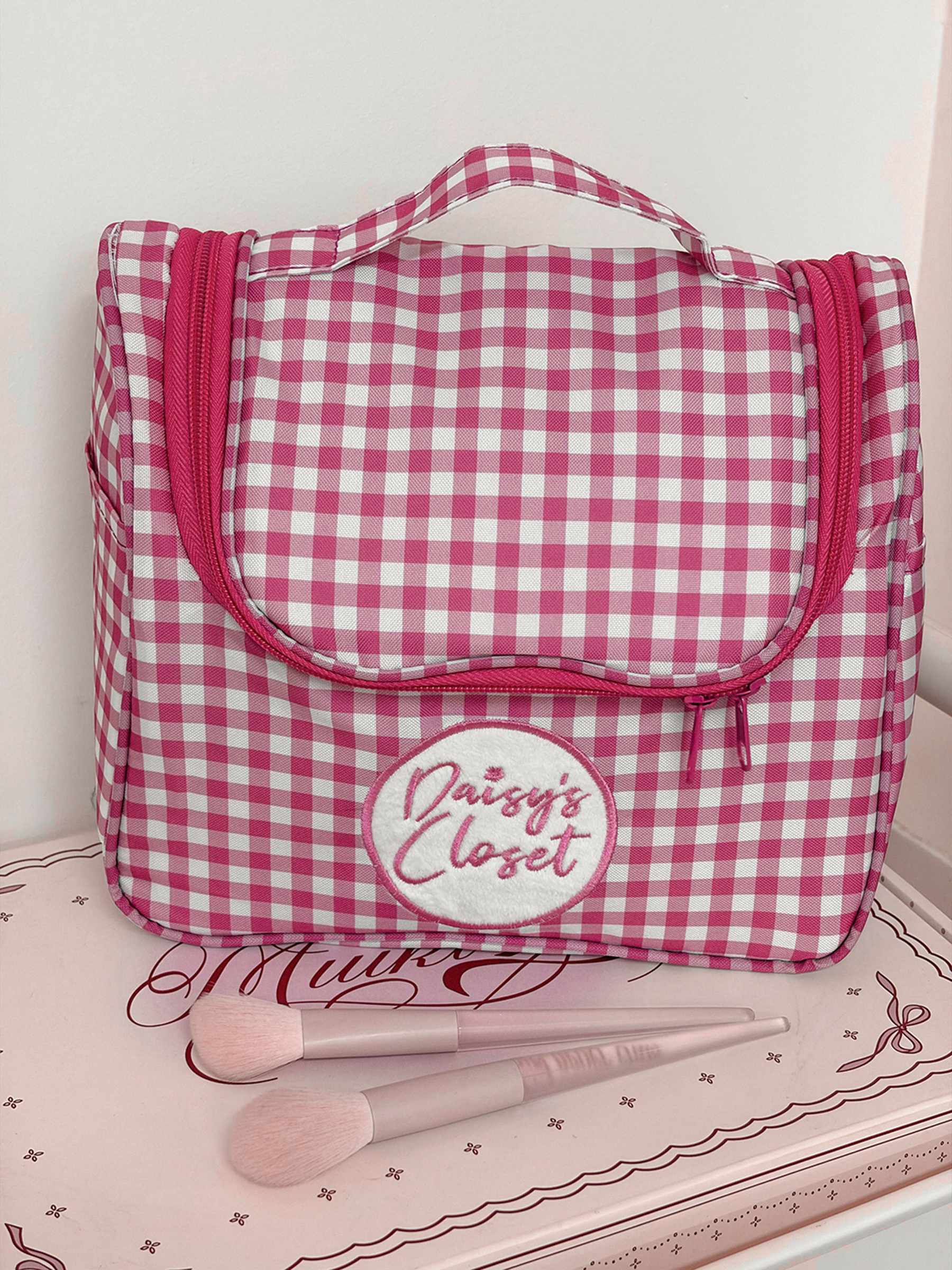 Airfriend Cute Grid Makeup Bag – обзор и цена Luxury Bags China Wholesale