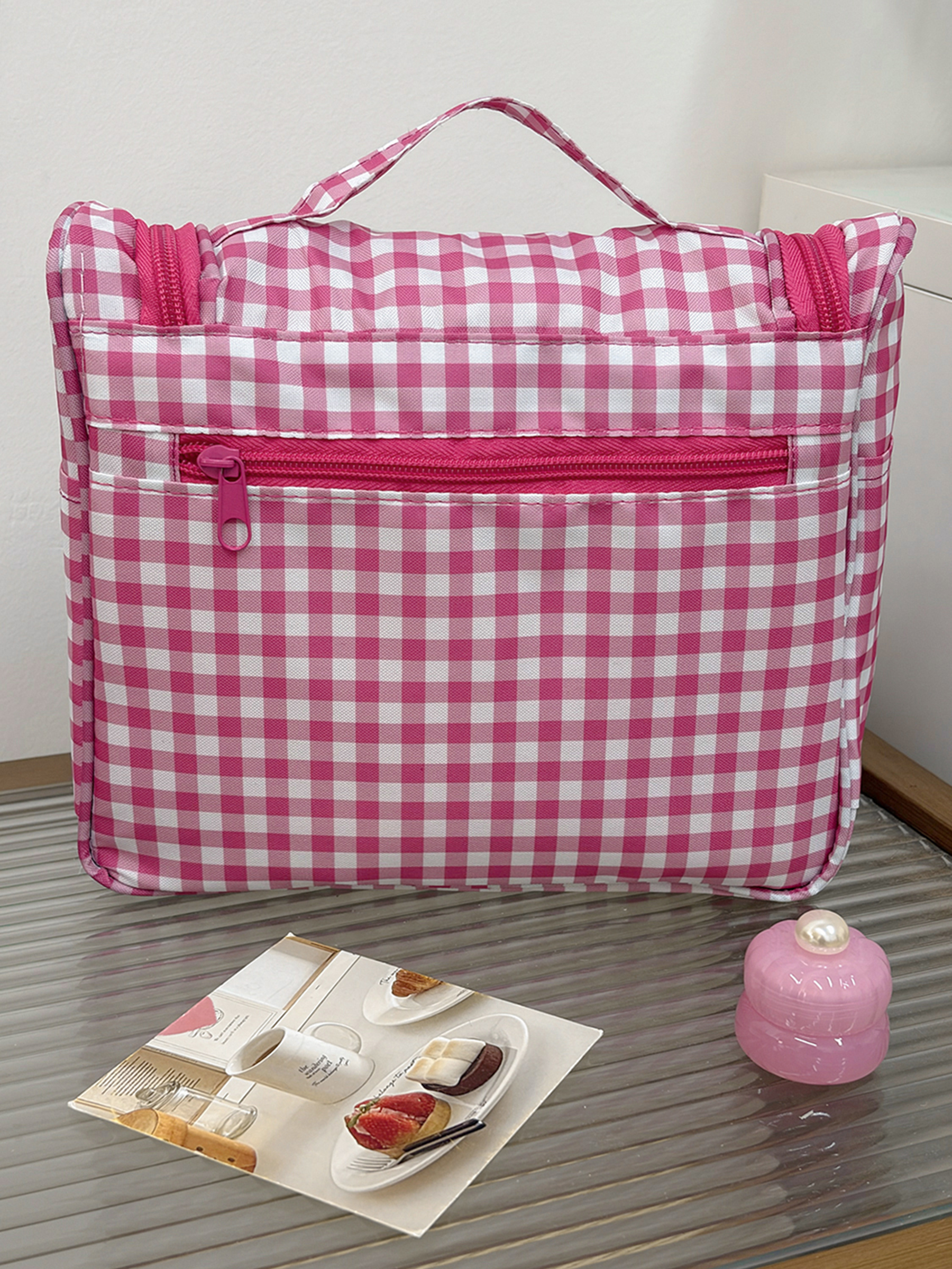 Airfriend Cute Grid Makeup Bag – обзор и цена Luxury Bags China Wholesale