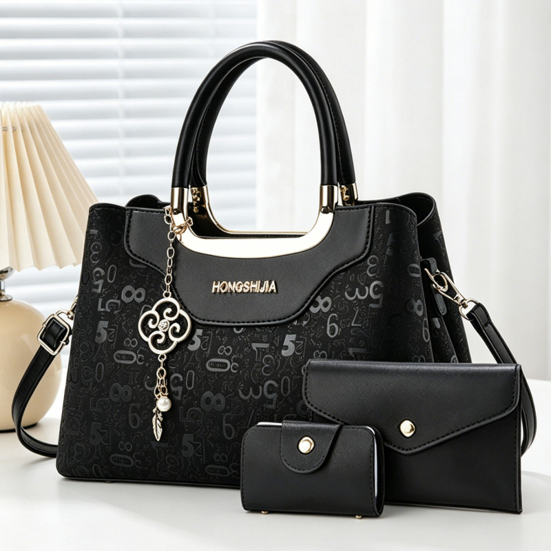 3-piece Fashion Women's Handba – обзор и цена Luxury Zipper Bags