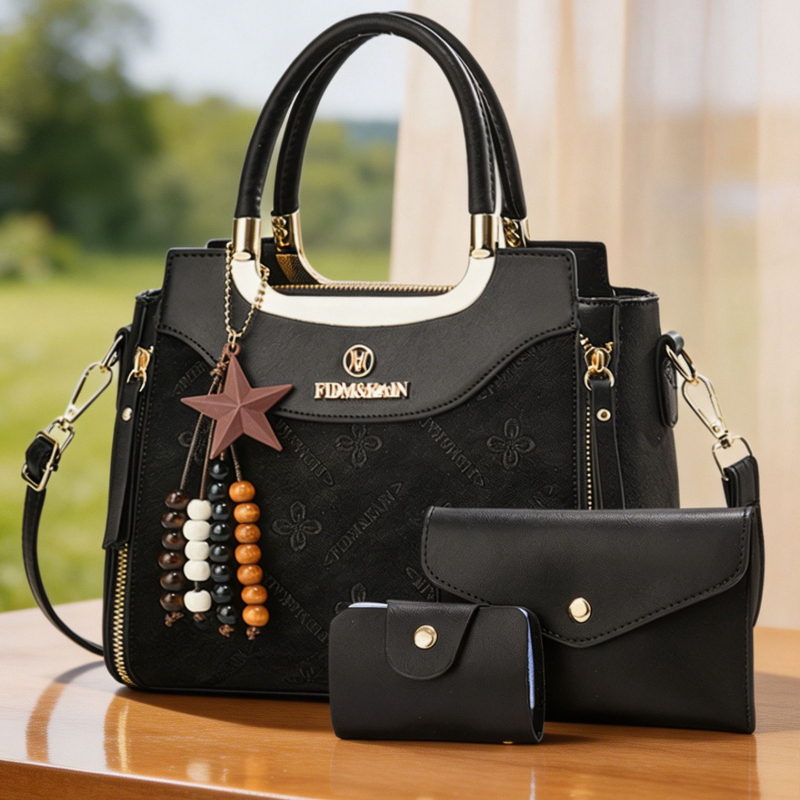 Stylish women's handbag, solid – обзор и цена Luxury Zipper Bags