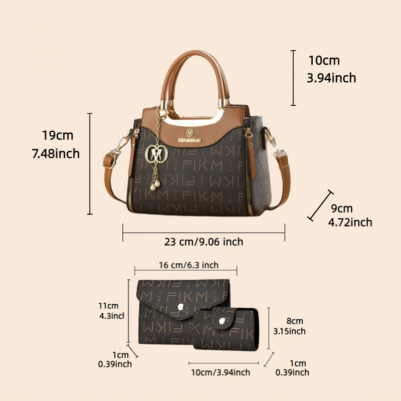 3-piece set of light luxury hi – обзор и цена Luxury Zipper Bags