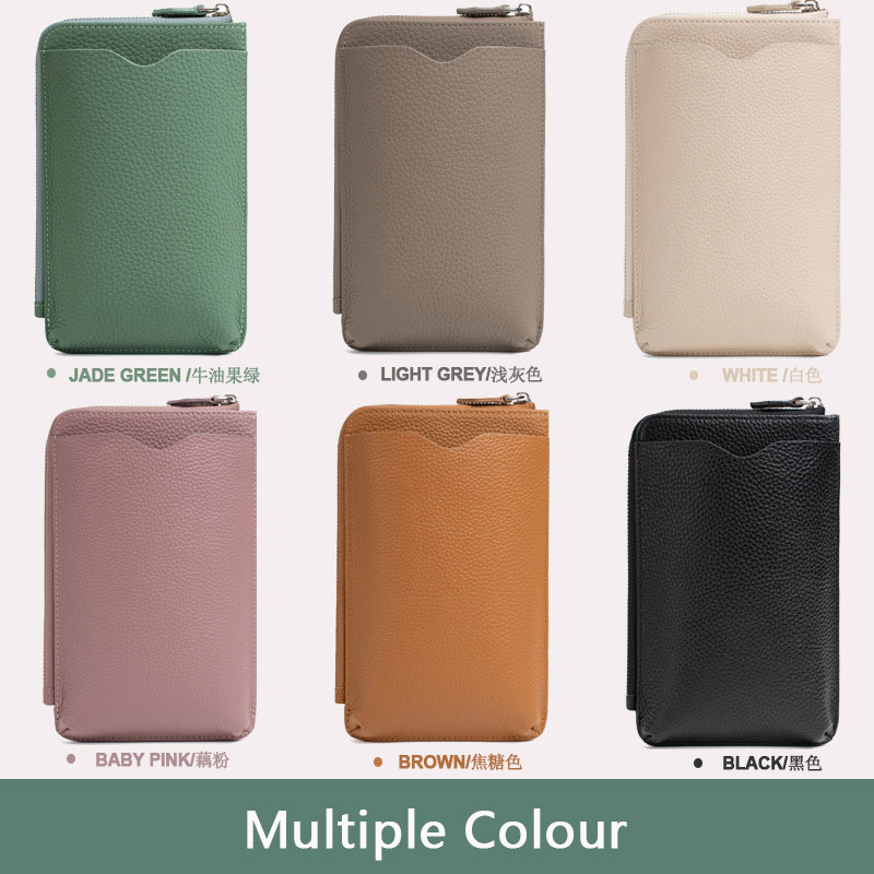 Fashion Genuine Leather Phone  – обзор и цена Luxury Zipper Bags