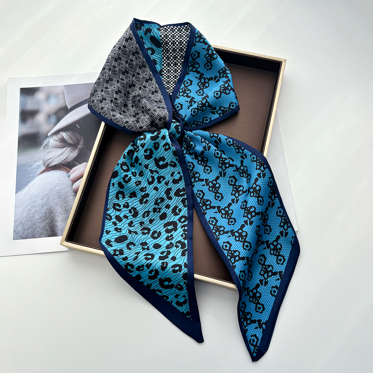 Leopard Printed Skinny Scarf F – обзор и цена Luxury Bags Designer