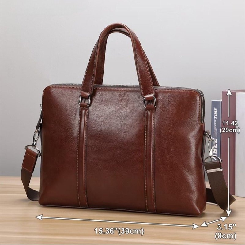 Men's Vegetable Tanned Leather – обзор и цена Satchel Structured Men