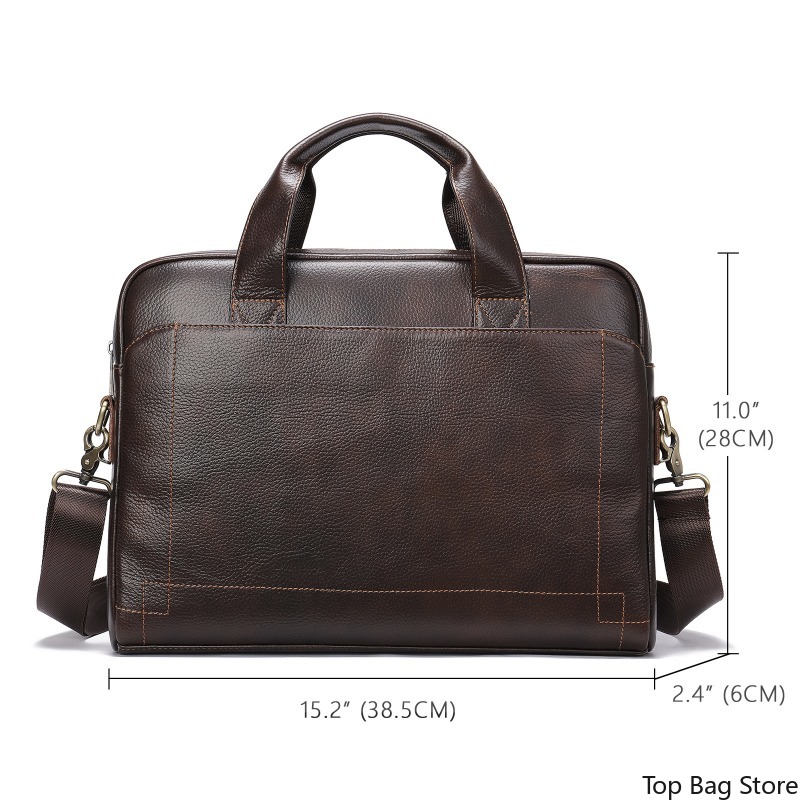 Men's Padded Laptop Top Grain  – обзор и цена Satchel Structured Men